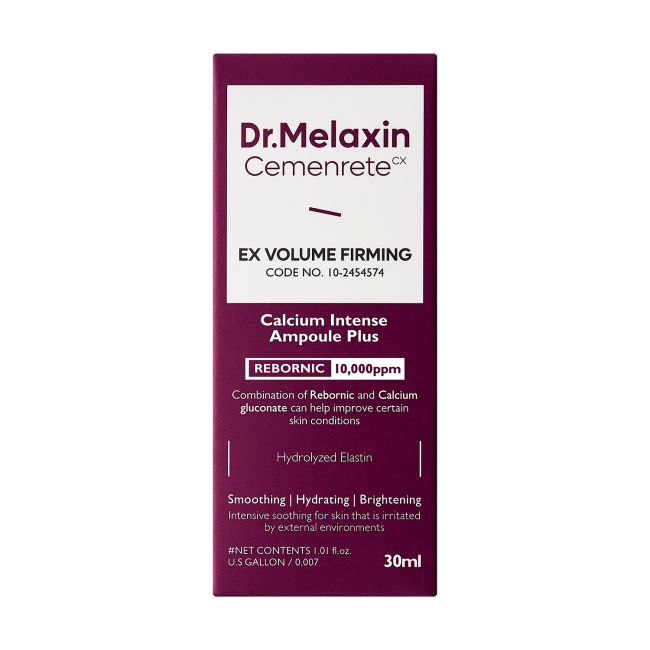 DR.MELAXIN CEMENRETE CALCIUM INTENSE AMPOULE PLUS paakių serumas, 30 ml