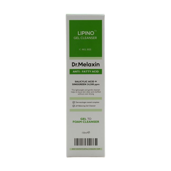 DR.MELAXIN LIPINO želinis veido valiklis, 150 ml