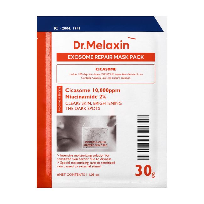 DR.MELAXIN EXOSOME REPAIR veido kaukė, 30 g