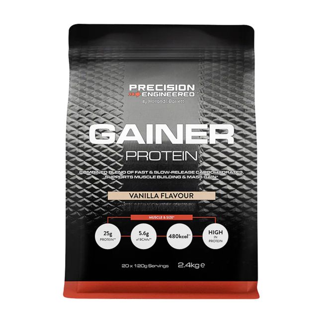 H&B PRECISION ENGINEERED vanilės skonio gaineris masės didinimui, 2,4 kg
