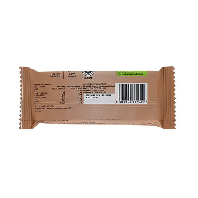 H&B PRECISION ENGINEERED šokoladinio pyrago skonio baltymų batonėlis, 60 g