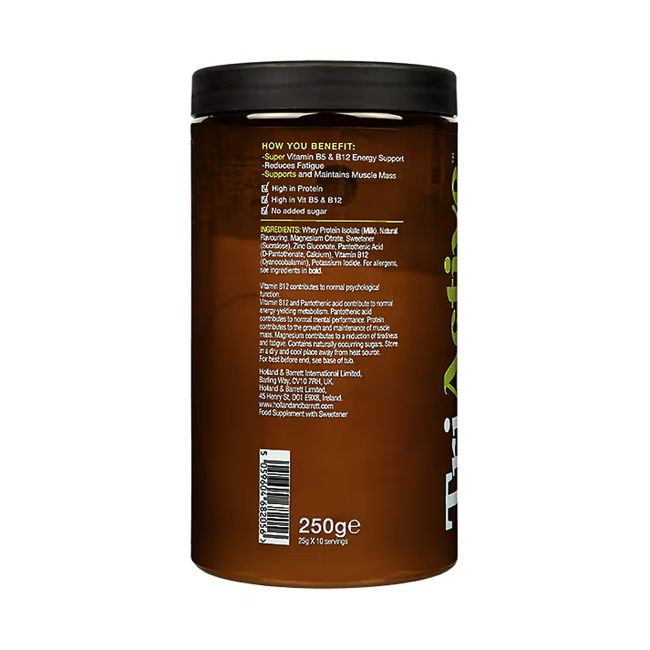 H&B TRIACTIVE CLEAR baltymų milteliai, 250 g