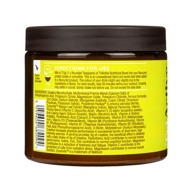 H&B TRIACTIVE NUTRITIONAL BOOST maisto papildas sportui, milteliai, 225 g