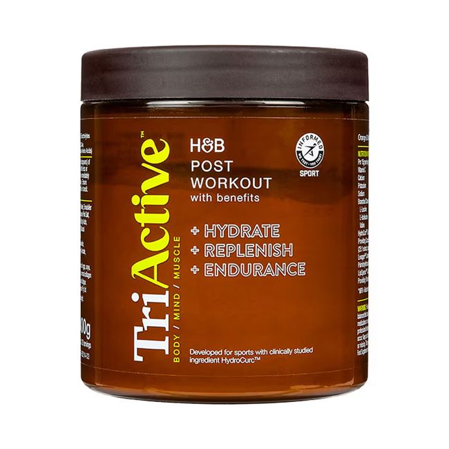 H&B TRI ACTIVE POST WORKOUT maisto papildas po treiniruotės, milteliai, 300 g