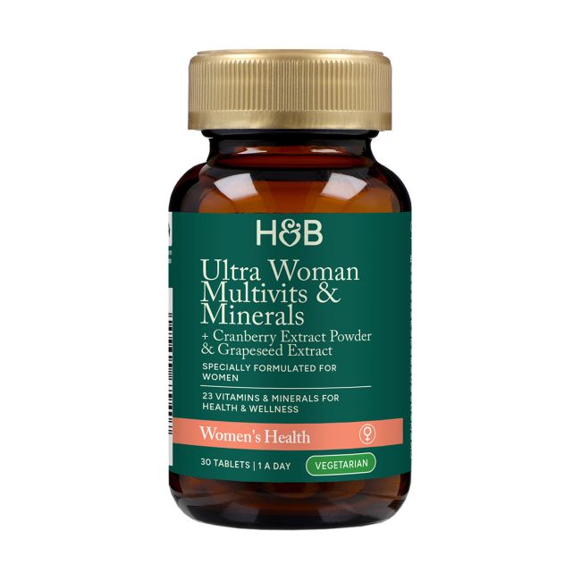 H&B HIGH STRENGTH multivitaminai ir mineralai moterims, 30 tablečių