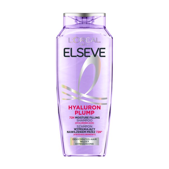 L'OREAL ELSEVE HYALURON PLUMP plaukų šampūnas, 400 ml