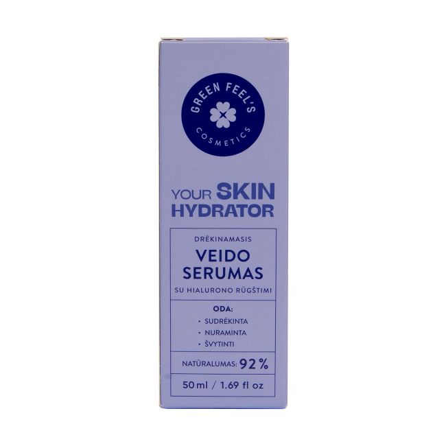 GREEN FEEL'S YOUR SKIN HYDRATOR drėkinamasis veido serumas, 50 ml