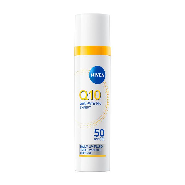 NIVEA Q10 ANTI-WRINKLE EXPERT SPF50 DAILY veido fluidas, 40 ml