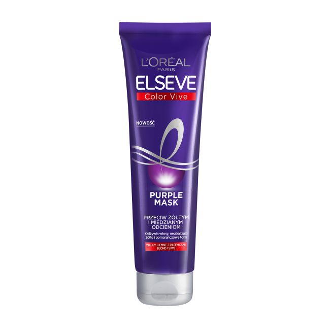 L'OREAL ELSEVE COLOR VIVE PURPLE plaukų kaukė, 150 ml