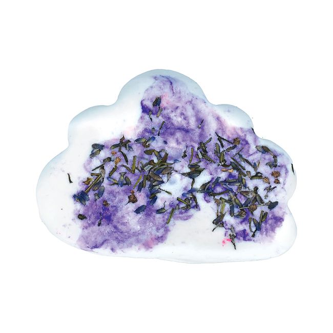 BOMB COSMETICS LAVENDER CLOUDS BUBBLE DOH vonios burbulas - putos, 135 g