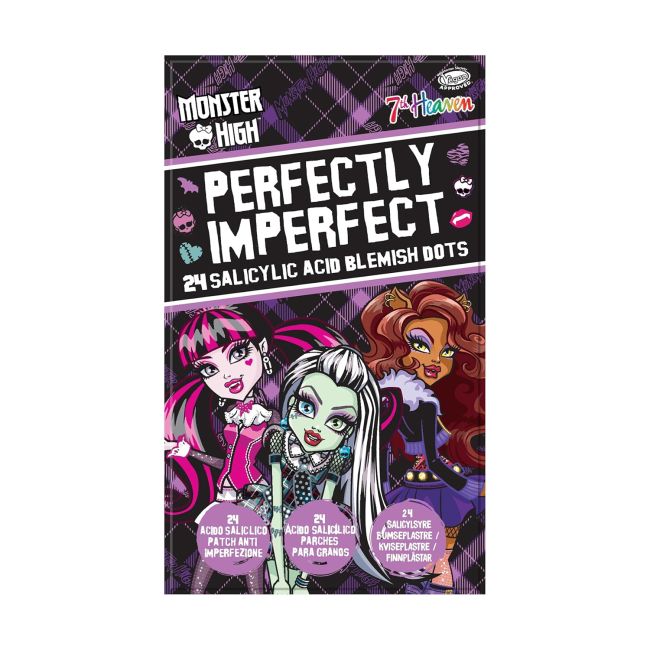 7TH HEAVEN MONSTER HIGH PERFECTLY IMPERFECT pleistrai nuo spuogų (24 vnt.)