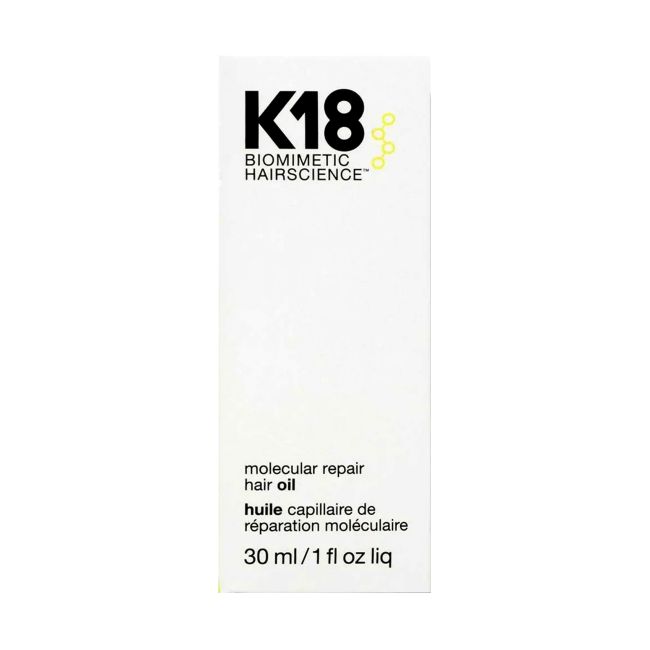 K18 MOLECULAR REPAIR atkuriamasis molekulinis plaukų aliejus, 30 ml