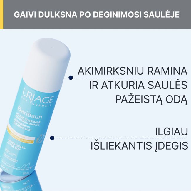 URIAGE BARIESUN veido ir kūno purškiklis po saulės, 150 ml