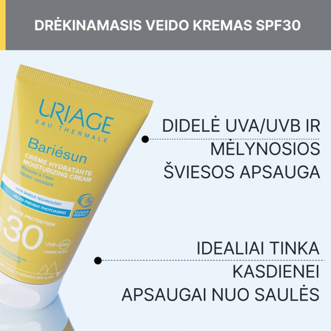 URIAGE BARIESUN SPF30+ apsauginis kremas nuo saulės, 50 ml