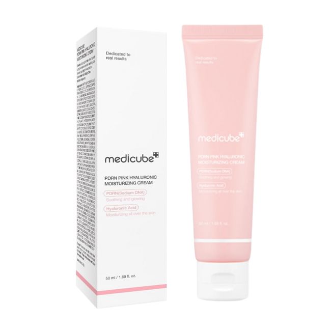 MEDICUBE PDRN PINK HYALURONIC MOISTURIZING veido kremas, 50 ml