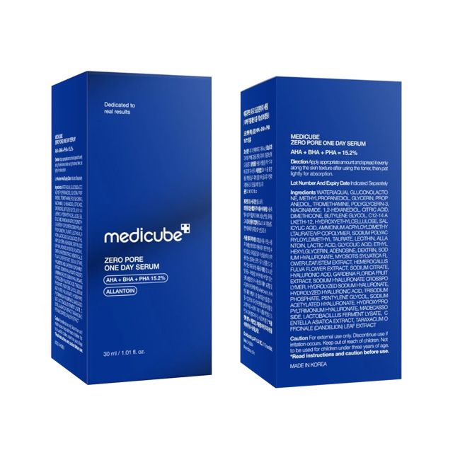 MEDICUBE ZERO PORE ONE DAY veido serumas, 30 ml