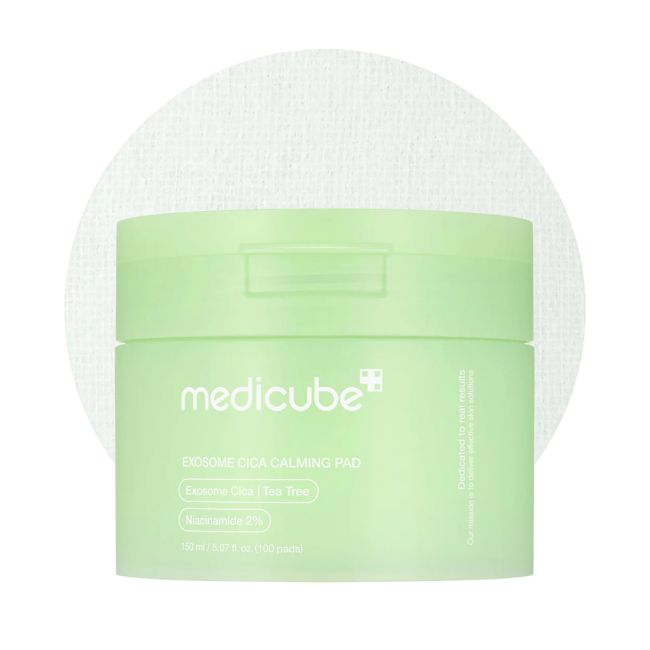 MEDICUBE EXOSOME CICA CALMING veido padukai, (150 ml, 100 vnt.)
