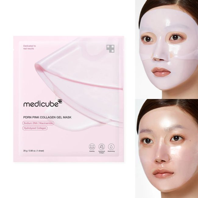 MEDICUBE PDRN PINK COLLAGEN GEL veido kaukė, 28 g