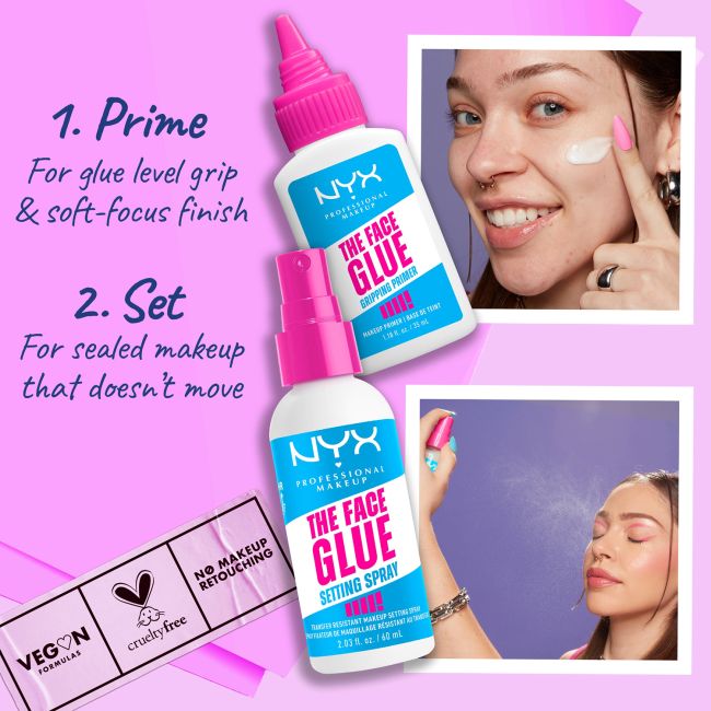 NYX PROFESSIONAL MAKEUP THE FACE GLUE makiažo fiksatorius, 60 ml