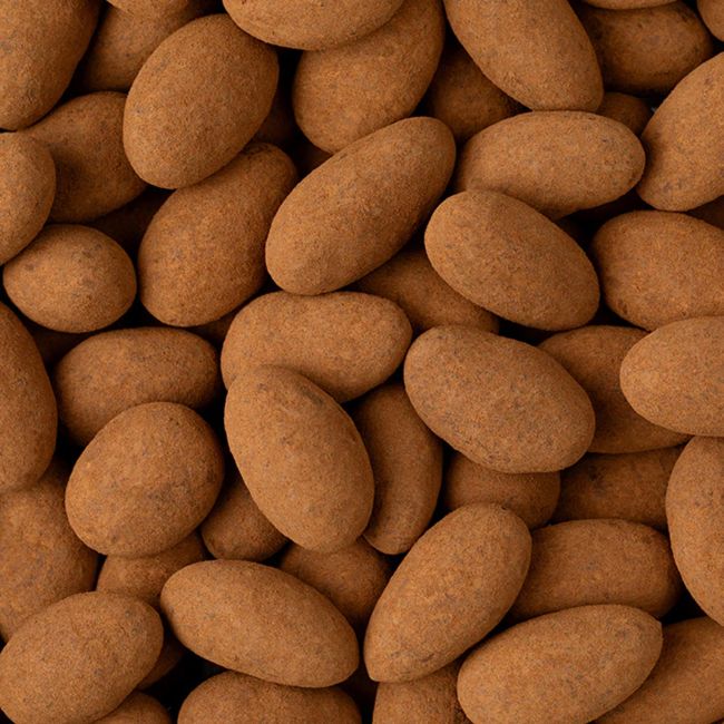 HOLLAND & BARRETT migdolai padengti pieniniu šokoladu be pridėtinio cukraus, 150 g