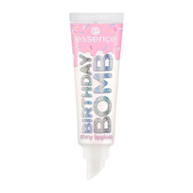 ESSENCE BIRTHDAY BOMB SHINY lūpų blizgis, 10 ml