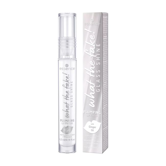 ESSENCE WHAT THE FAKE! GLASS SHINE PLUMPING putlinamoji lūpų priemonė, 4,2 ml