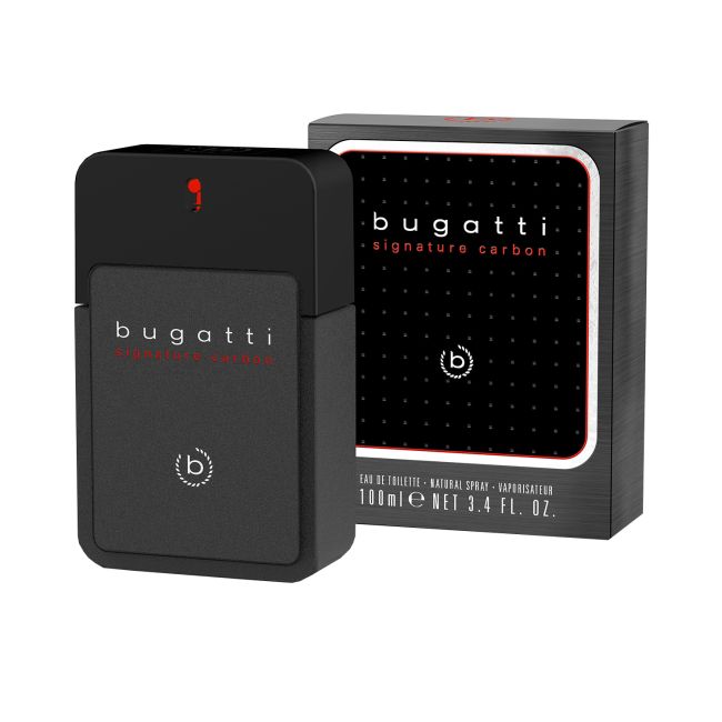 BUGATTI SIGNATURE CARBON tualetinis vyrų vanduo, 100 ml