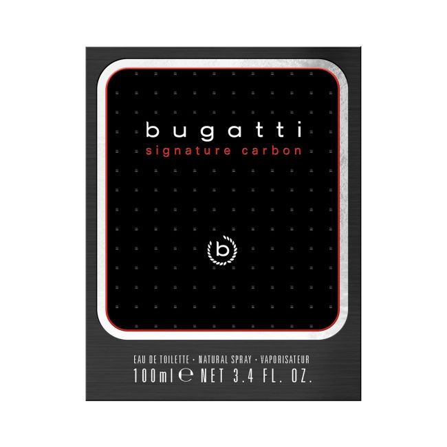 BUGATTI SIGNATURE CARBON tualetinis vyrų vanduo, 100 ml