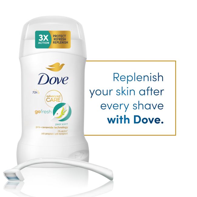 DOVE GO FRESH PEAR SCENT pieštukinis dezodorantas antiperspirantas, 50 ml