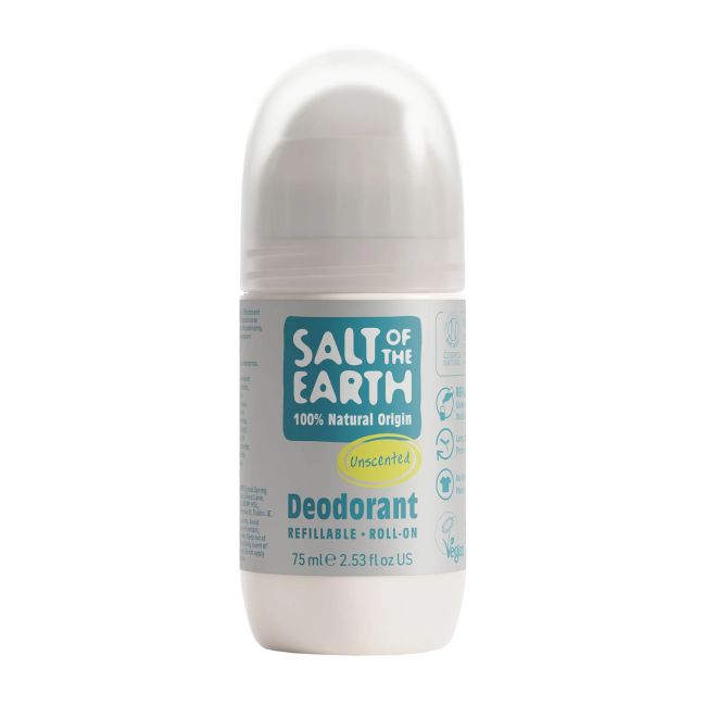 SALT OF THE EARTH pakartotinai pripildomas rutulinis dezodorantas, 75 ml
