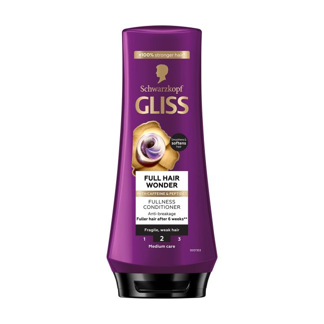 GLISS FULL HAIR WONDER FULLNESS plaukų kondicionierius, 200 ml