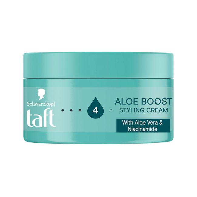 TAFT ALOE BOOST STYLING plaukų modeliavimo kremas, 100 ml
