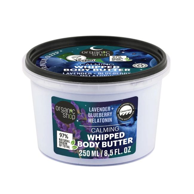 ORGANIC SHOP CALMING WHIPPED kūno sviestas, 250 ml
