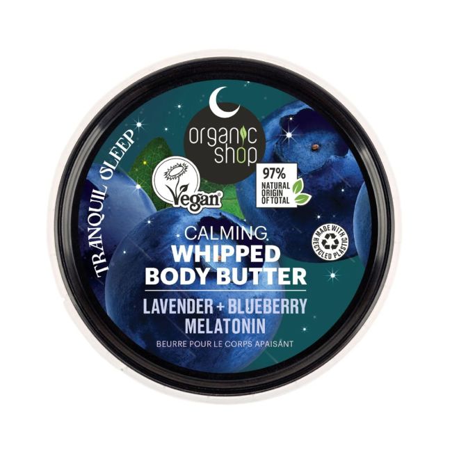 ORGANIC SHOP CALMING WHIPPED kūno sviestas, 250 ml