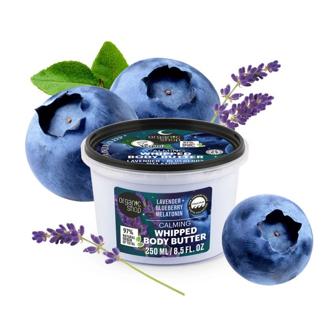 ORGANIC SHOP CALMING WHIPPED kūno sviestas, 250 ml