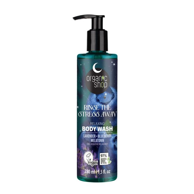 ORGANIC SHOP RINSE THE STRESS AWAY RELAXING kūno prausiklis, 280 ml