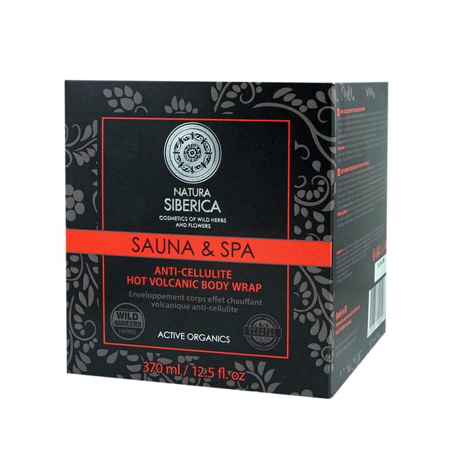 NATURA SIBERICA SAUNA & SPA HOT VOLCANIC WRAP kūno purvas, 370 ml