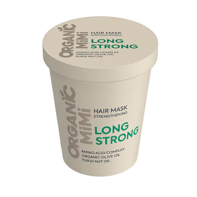 ORGANIC MIMI LONG STRONG STRENGTHENING plaukų kaukė, 200 ml