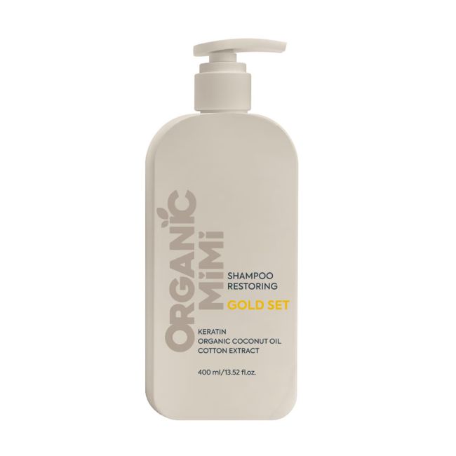 ORGANIC MIMI GOLD SET RESTORING plaukų šampūnas, 400 ml