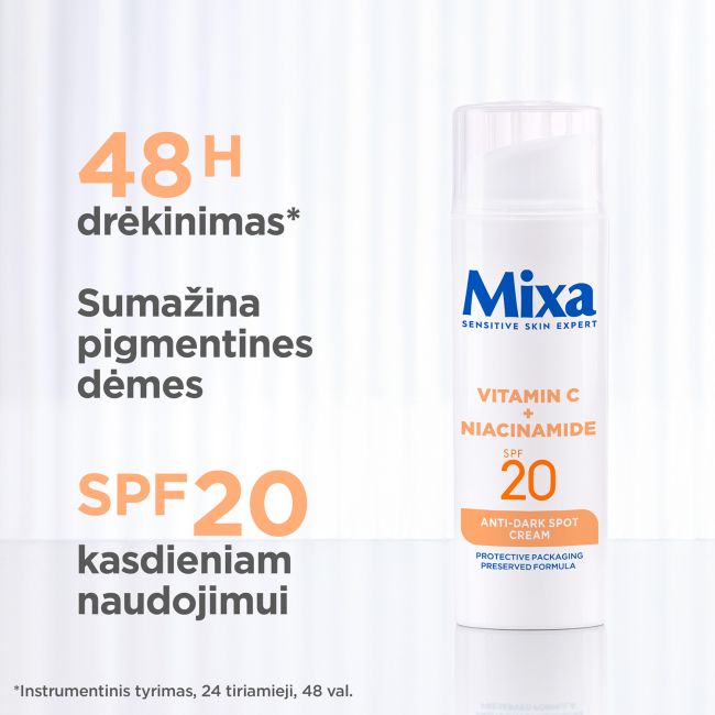 MIXA ANTI-DARK SPOT SPF20 kremas nuo pigmentinių dėmių, 50 ml