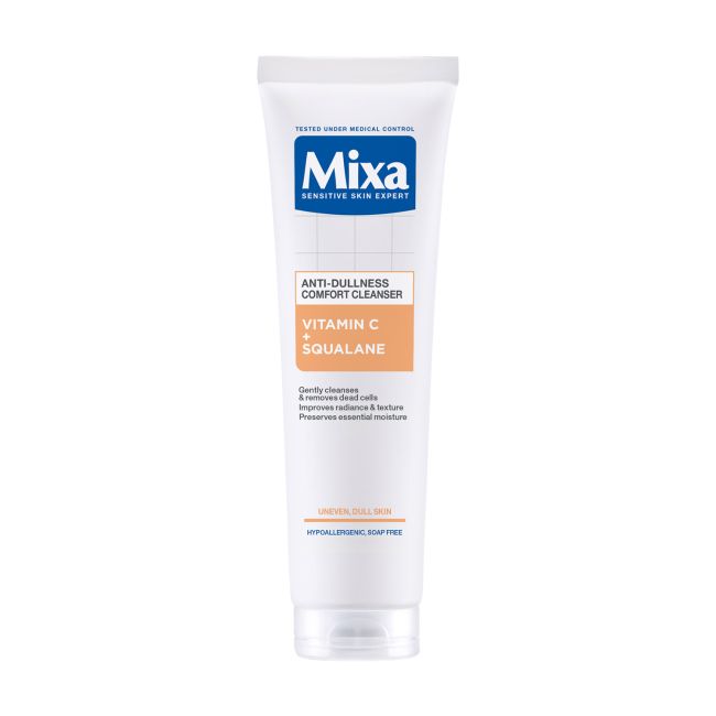 MIXA ANTI-DULLNESS VOMFORT veido prausiklis pilko atspalvio odai prižiūrėti, 150 ml
