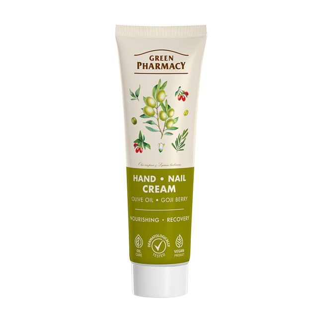 GREEN PHARMACY OLIVE OIL & GOJI BERRY rankų ir nagų kremas, 100 ml