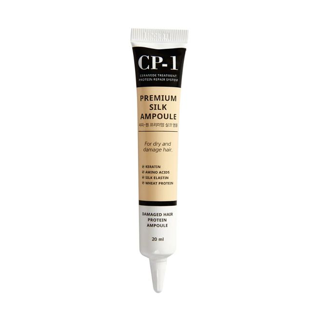 ESTHETIC HOUSE CP-1 PREMIUM SILK AMPOULE plaukų priežiūros priemonė, 20 ml