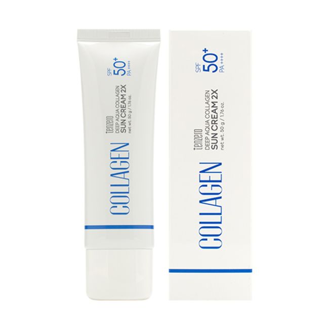 TENZERO DEEP AQUA COLLAGEN 2X SPF50+ veido kremas, 50 g