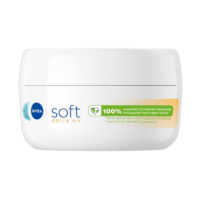 NIVEA SOFT DAILY UV SPF15 veido, kūno ir rankų kremas, 100 ml