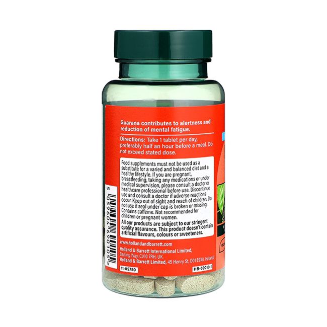 H&B HIGH STRENGTH gvaraninė paulinija 1200 mg, 90 tablečių