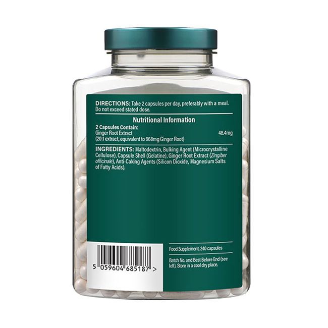 H&B imbiero šaknis 968 mg, 240 tablečių