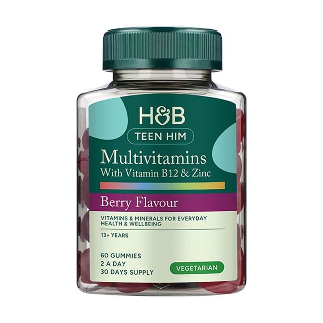 H&B multivitaminai paaugliams, 60 guminukų