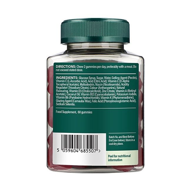 H&B multivitaminai paaugliams, 60 guminukų