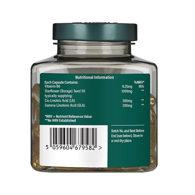 H&B šalto spaudimo agurklių aliejus 1000 mg, 60 kapsulių